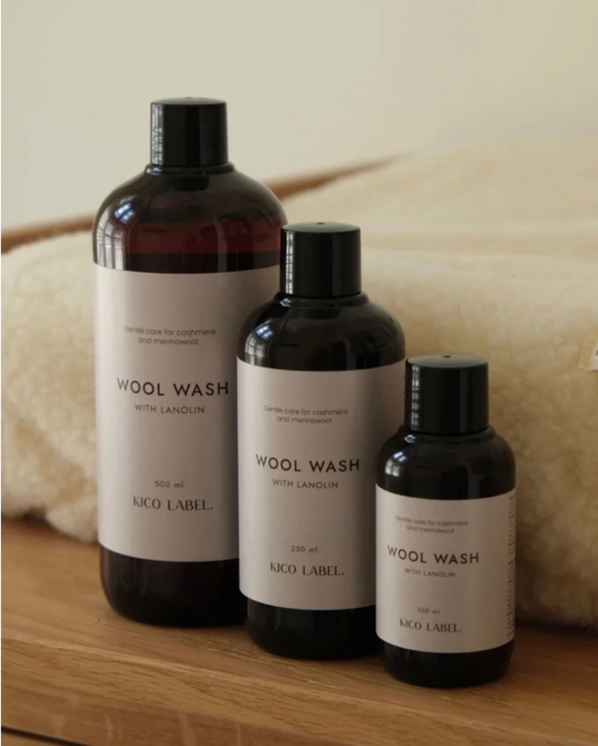 Wolwasmiddel met lanoline voor merinowol en babykleding 500ml