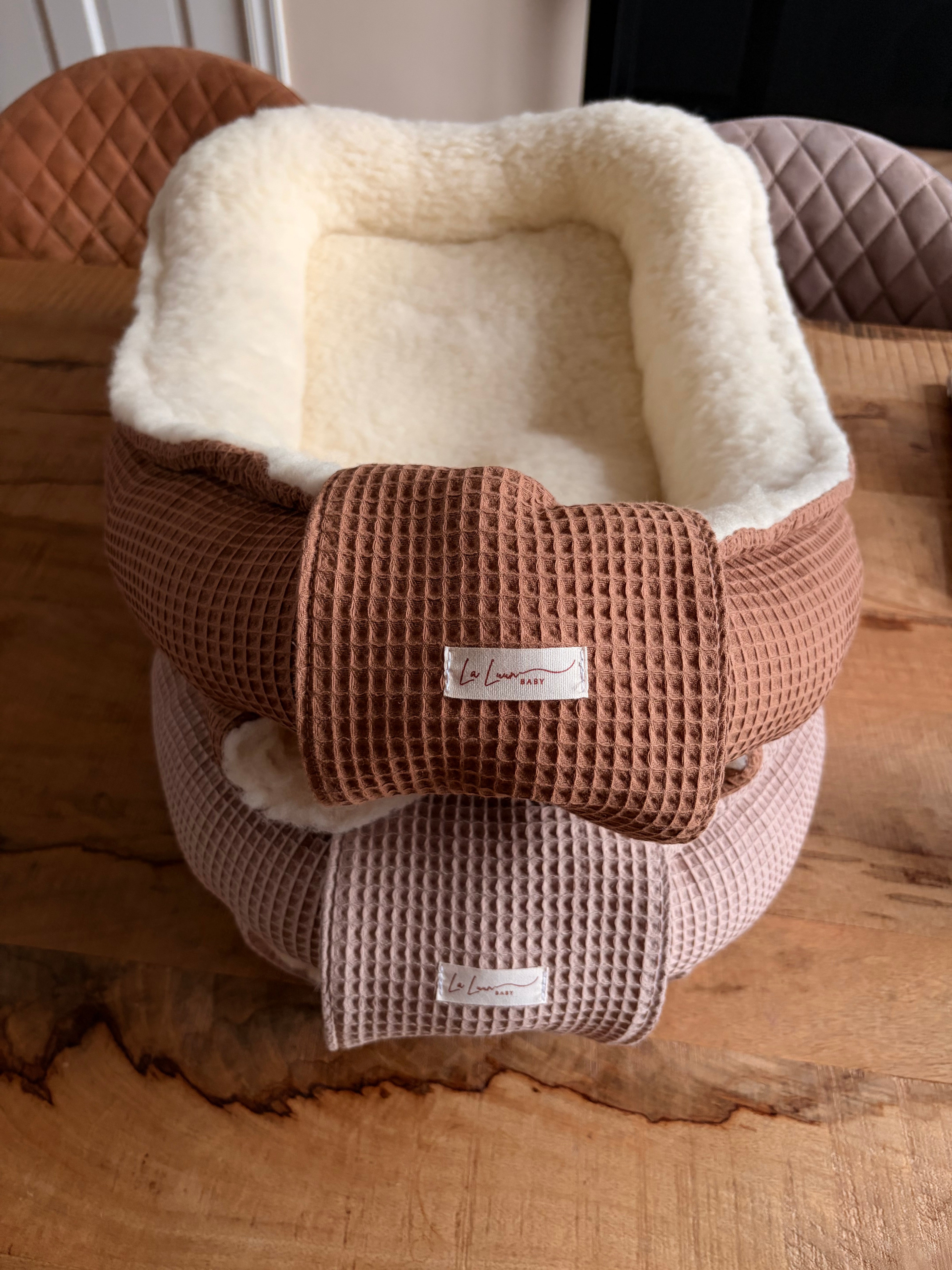 Babynestje binnenzijde 100% merinowol - La Luun baby