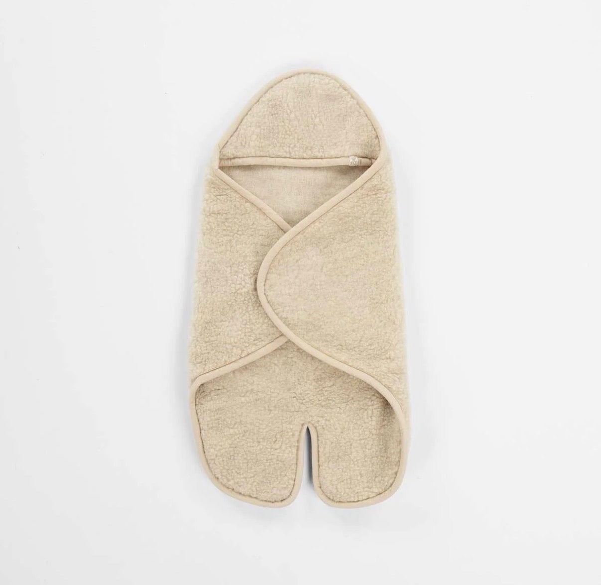 Baby wikkeldeken met voetjes en capuchon merinowol - Kico label