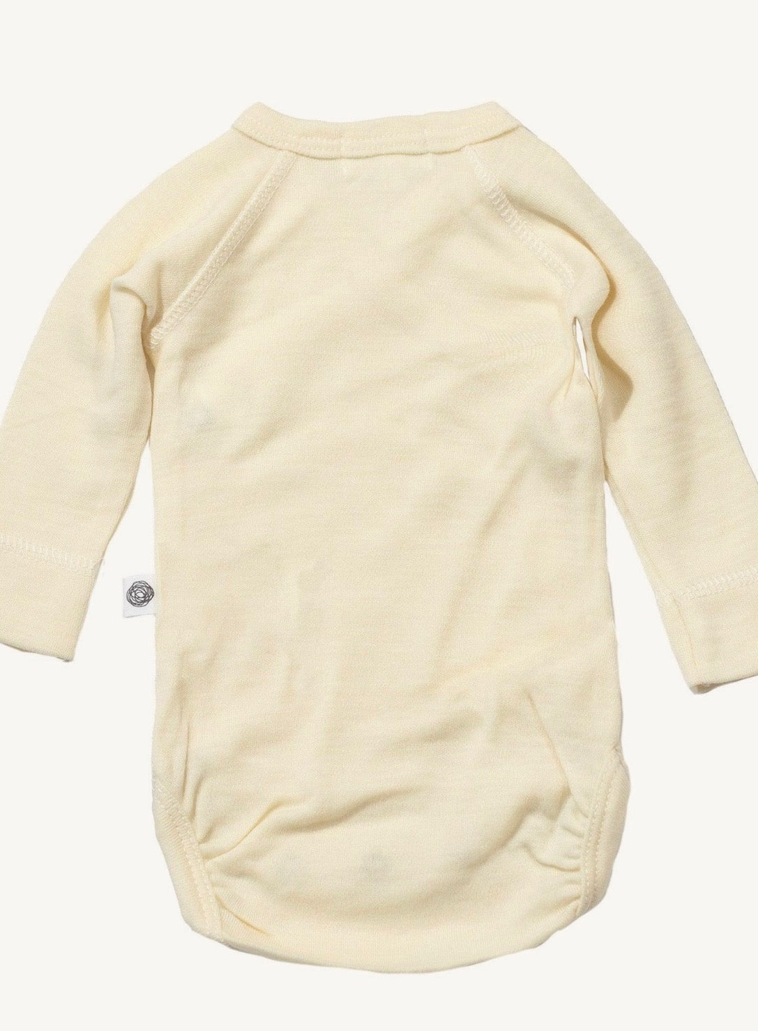 Overslagromper lange mouwen van merinowol - naturel - Lille Barn