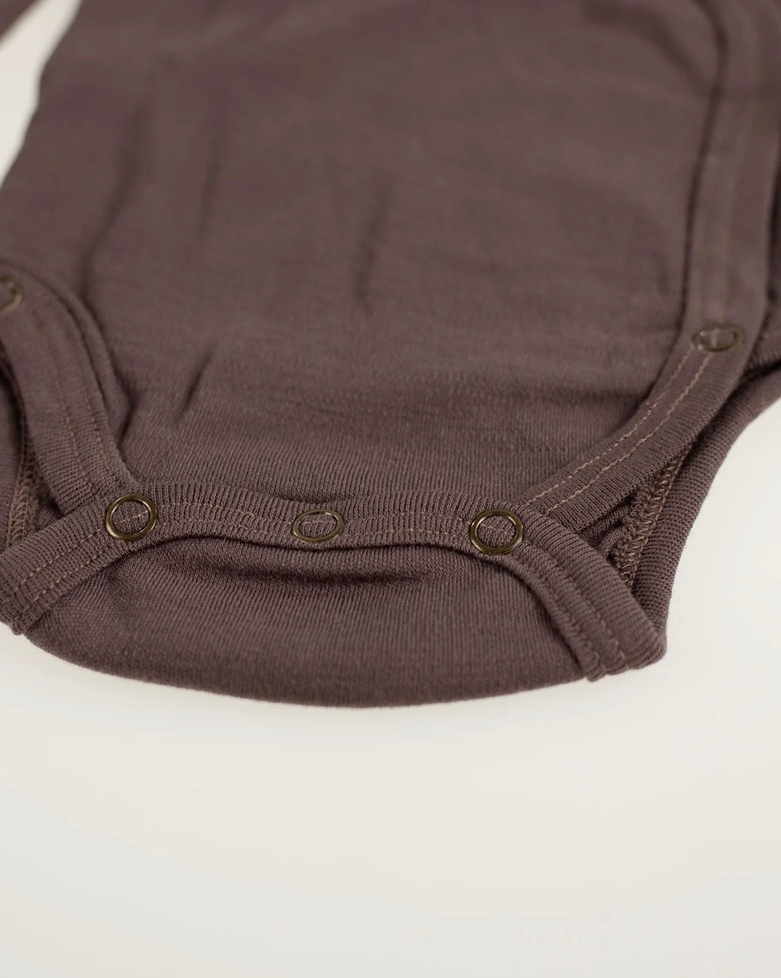 Overslagromper lange mouwen van merinwol - taupe - Lille Barn