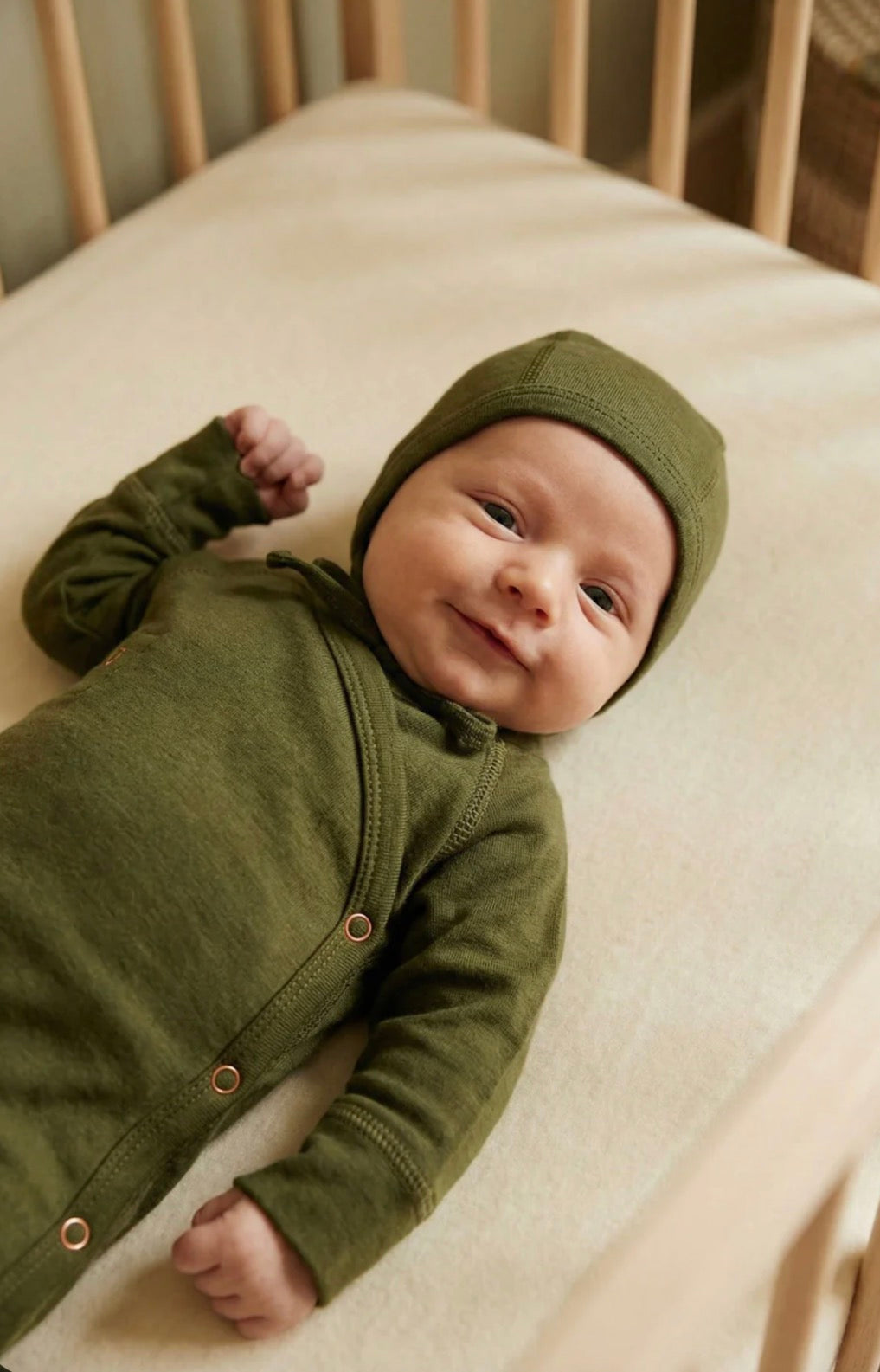 Boxpakje merinowol groen - Lille Barn