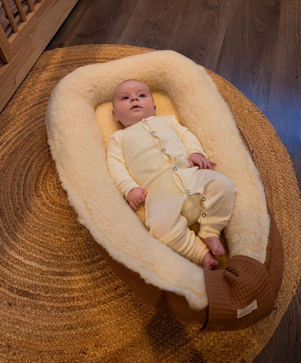 Babynestje binnenzijde 100% merinowol - La Luun baby