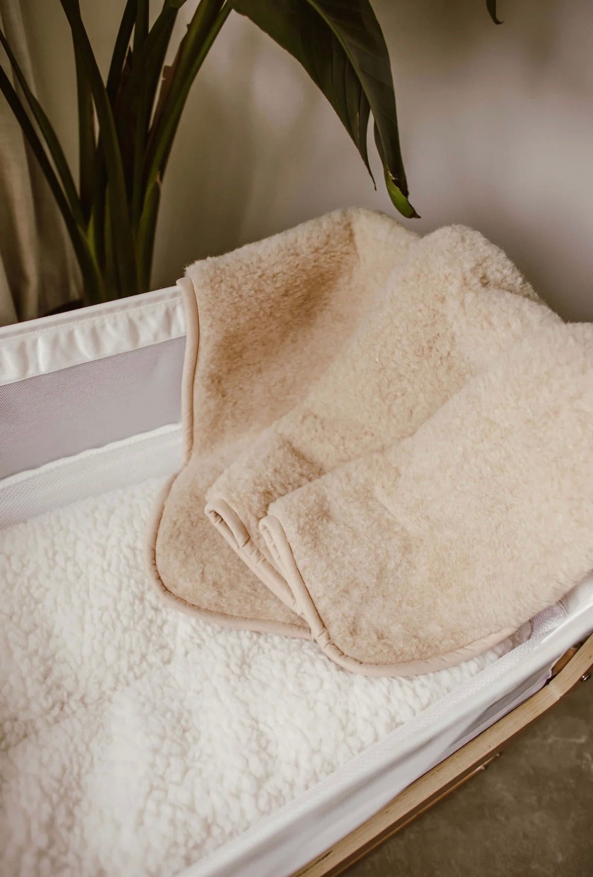 Baby deken tumbled van merinowol - Kico label