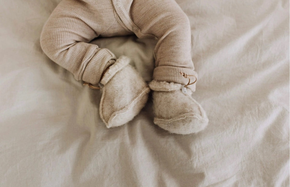 Baby sloffen van merinowol - Kico label