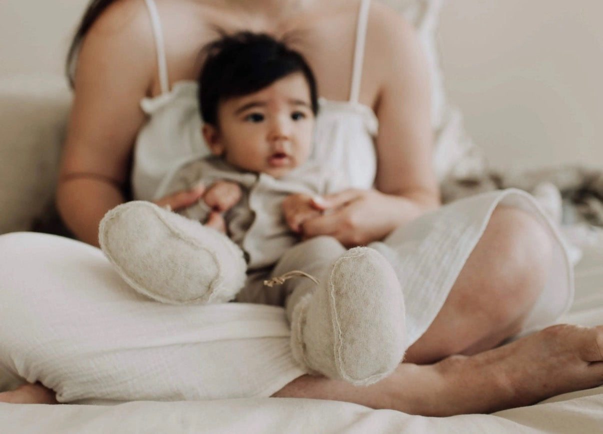 Baby sloffen van merinowol - Kico label