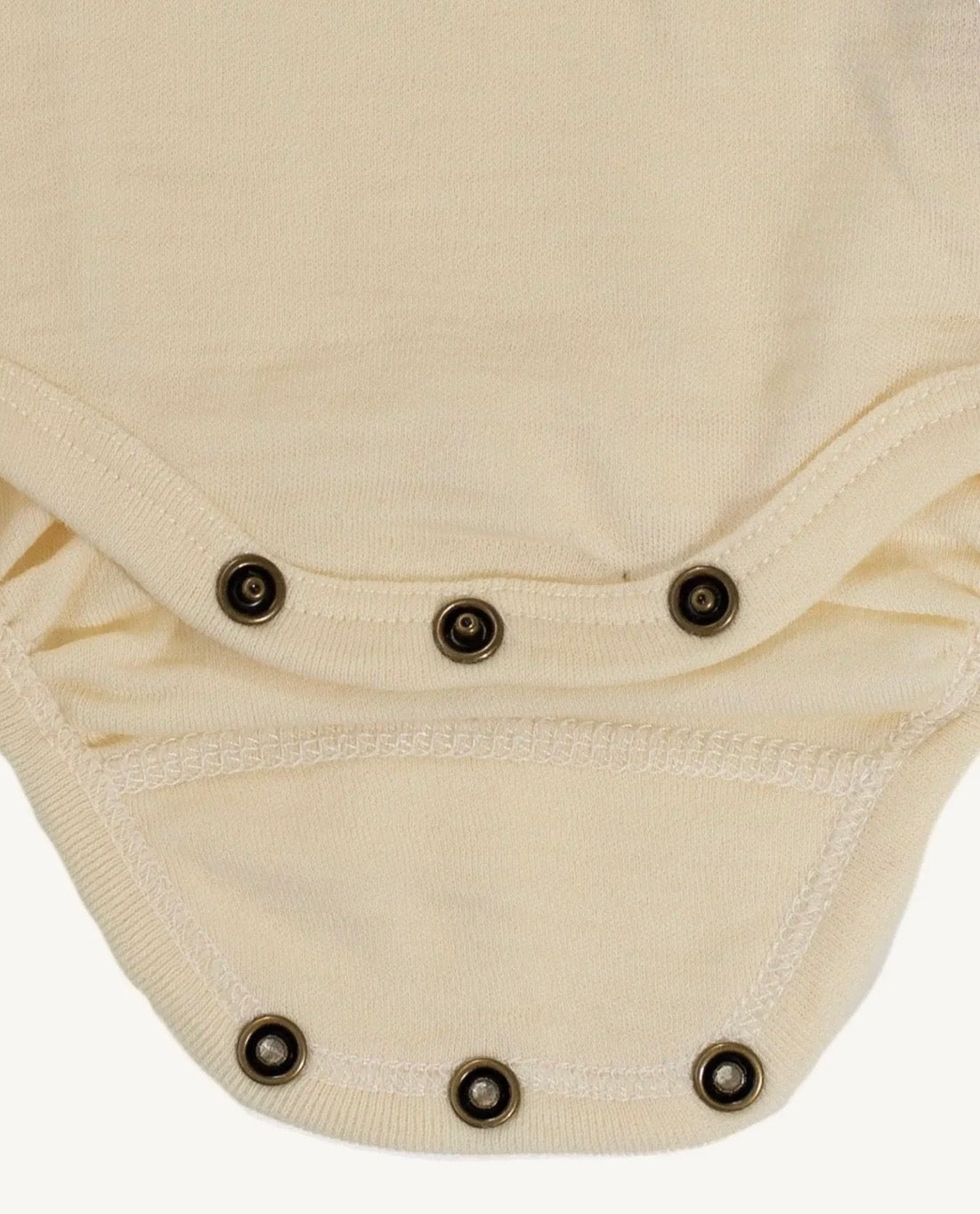 Lange mouwen romper merinowol naturel - Lille Barn